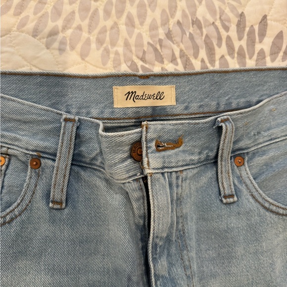 Madewell Pants - Madewell Blue Jean Shorts with Frayed Hem